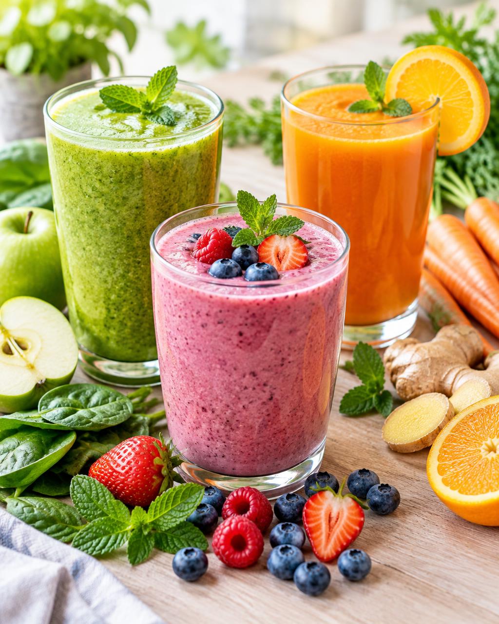 Smutiji in detox sokovi iz svežega sadja in zelenjave